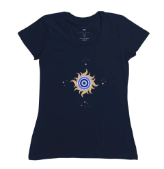 Imagem do Camiseta Feminina Sol com Olho Grego - Reserva INK