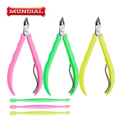 Alicate para Cutículas e Espátula Dupla Sandy Mundial - Marlu Produtos de Saúde e Beleza