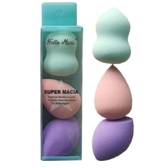 Kit 3 Esponja para Maquiagem Hello Mini - comprar online