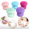 Esponja Polvo Silicone Limpeza e Esfoliante Facial Unidade, esponja, polvo esfoliante.