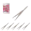 Kit 6 Pinças Depilatórias Para Sobrancelha U