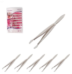 Kit 6 Pinças Depilatórias Para Sobrancelha U