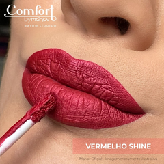 Batom Líquido Comfort - Mahav - Vermelho Shine