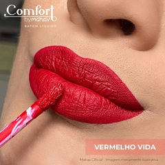 Batom Líquido Comfort - Mahav - Vermelho Vida