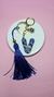 CHAVEIRO ALFABETO BABY+ TASSEL+ PINGENTE METAL