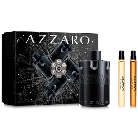 AZZARO KIT THE MOST WANTED 100ML EAU DE PARFUM INTENSE + 10ML + 10ML AZZARO THE MOST PARFUM