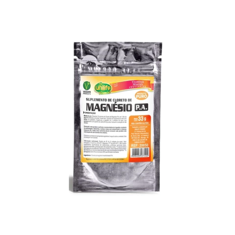 Cloreto de magnésio p.a em pó 33g (unilife) - comprar online