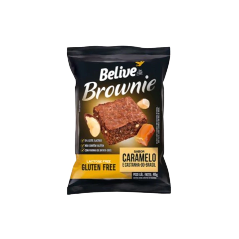 Brownie caramelo e castanha 40g (belive) - comprar online