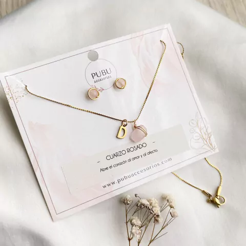 Conjunto Ietra en acero y topos