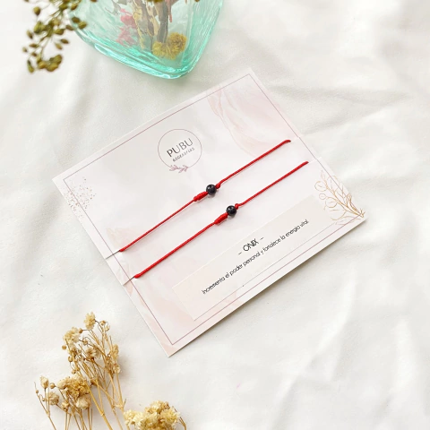 Pulsera Para Compartir Novios Con Cuarzo (onix)