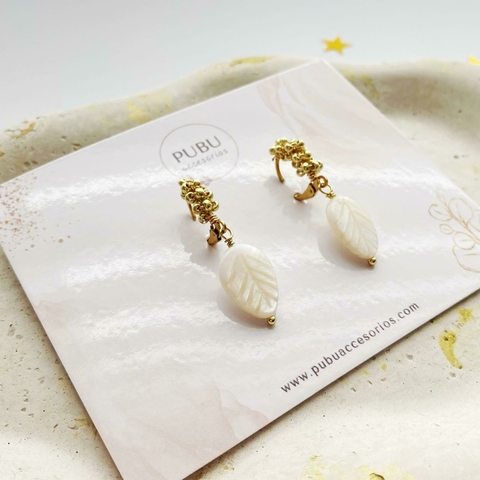 Aretes hoja - comprar en línea