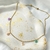 Collar floral acero