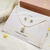 Conjunto Cadena Más Aretes Cuarzo picado natural Dorado en internet