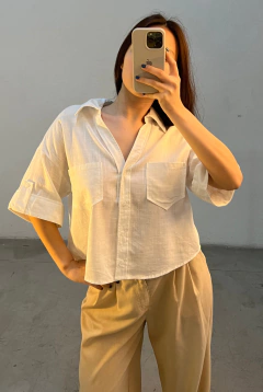 CAMISA CROP LINO - TMC13