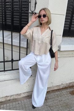 Imagen de CAMISA CROP LINO - TMC13