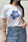 REMERA FLOR AZUL ZA - ES010