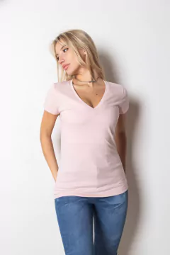 Remera Escote V Lisa - TM8130 - comprar online