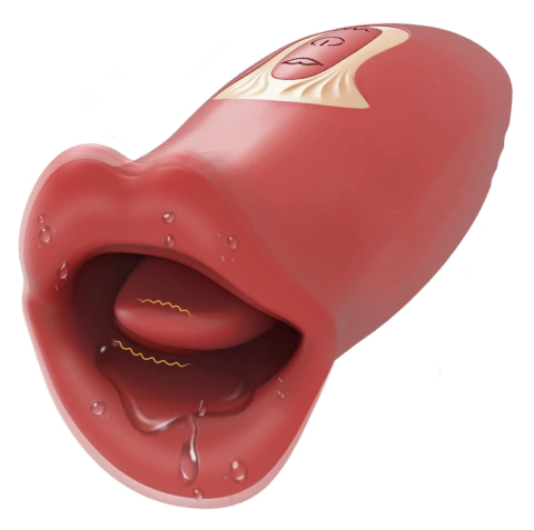 Vibrador KISS boca com lingua