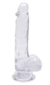PROTESE TRANSPARENTE COM VENTOSA 20,5X3,8CM - comprar online