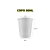 Copo 80ml Descartável Transp Caixa c/3000un - Copaza