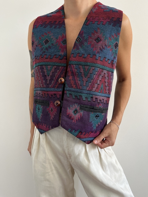 Colete Vintage Estampado - comprar online