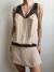 Vestido Triya Seda Bege
