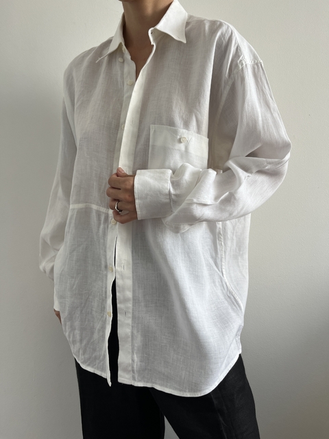 Camisa Branca Linho Puro Brasperola - comprar online