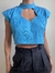 Cropped Vintage Azul - comprar online
