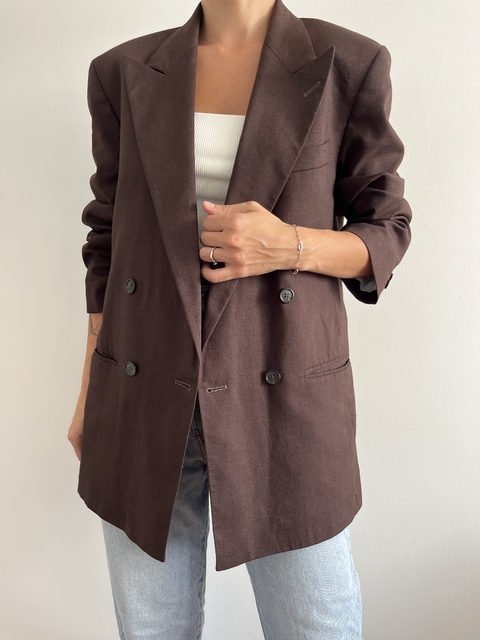 Blazer Vintage Linho Misto Brasperola - comprar online