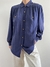 Camisa Vintage Seda Azul - Tordo Brechó