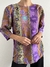Imagem do Blusa Vintage Roxa Estampada