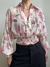 Camisa de Seda Floral - Tordo Brechó