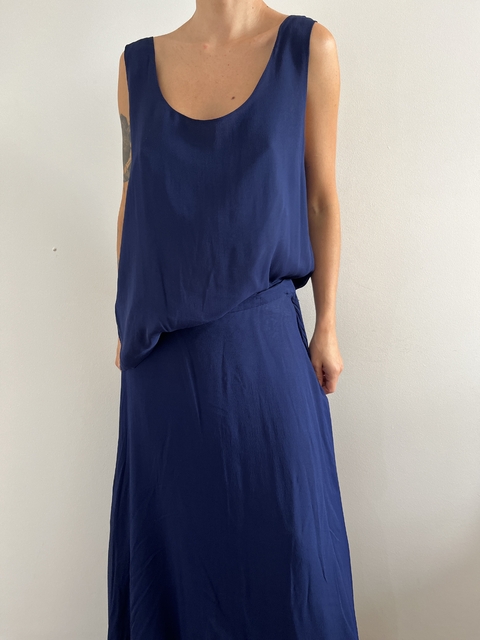 Conjunto Seda Pura Azul - comprar online