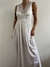 Conjunto Vintage Branco Camisola e Robe