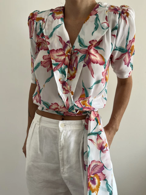 Blusa Vintage Floral (PP)