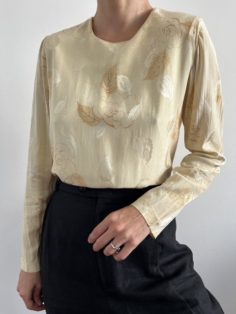 Blusa Vintage Jacquard