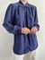 Camisa Vintage Seda Azul - comprar online
