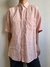 Camisa Linho Puro Salmão - comprar online