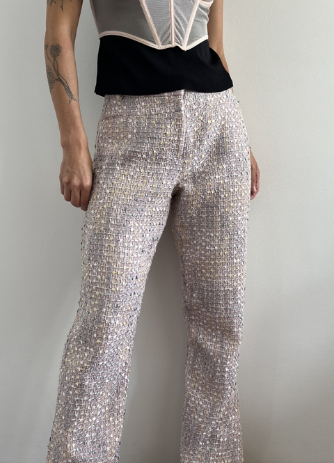 Calça Tweed Rosa Tufi Duek - comprar online