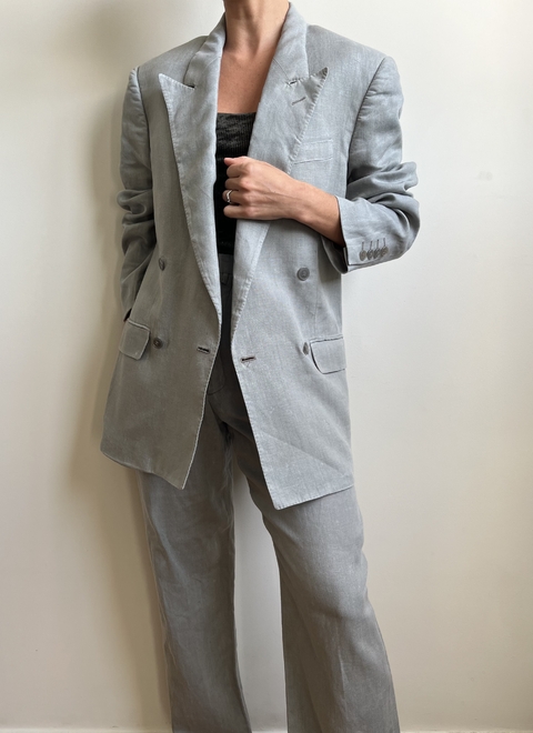 Conjunto Christian Dior Vintage Linho Puro
