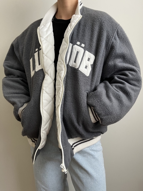Bomber Vintage Cinza