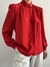 Camisa Vintage Seda Pura Vermelha (44) - loja online