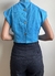 Imagem do Cropped Vintage Azul