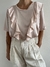 Blusa Seda Rosa Babados (G) - comprar online