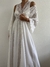 Conjunto Vintage Branco Camisola e Robe na internet