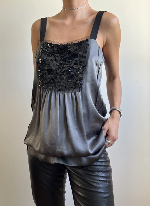 Blusa Vera Wang seda pura
