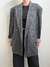Blazer Oversized Vintage Cinza na internet