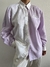 Camisa Vintage Linho Misto Lilás na internet