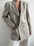 Blazer Francês Risca Giz