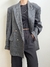 Blazer Oversized Vintage Cinza - Tordo Brechó